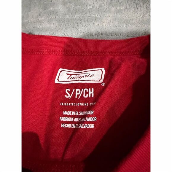 Tailgate Men's Kollege Klub Graphic T-Shirt Red Size S - Picture 3 of 8